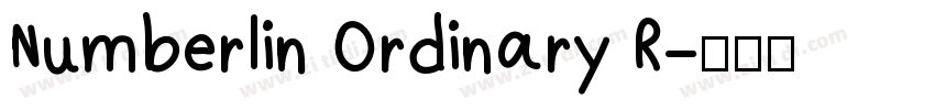 Numberlin Ordinary R字体转换